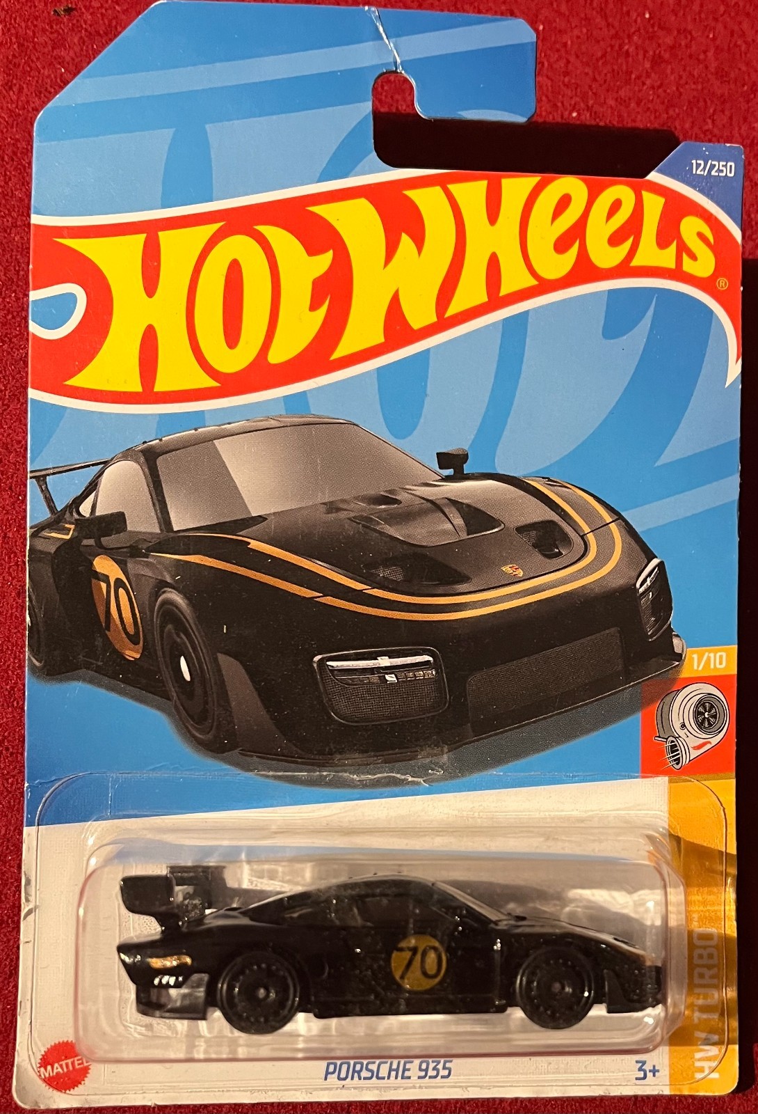 HOT WHEELS TURBO PORSCHE 935 BLACK 12/250. SEE COMBINED OFFERS!