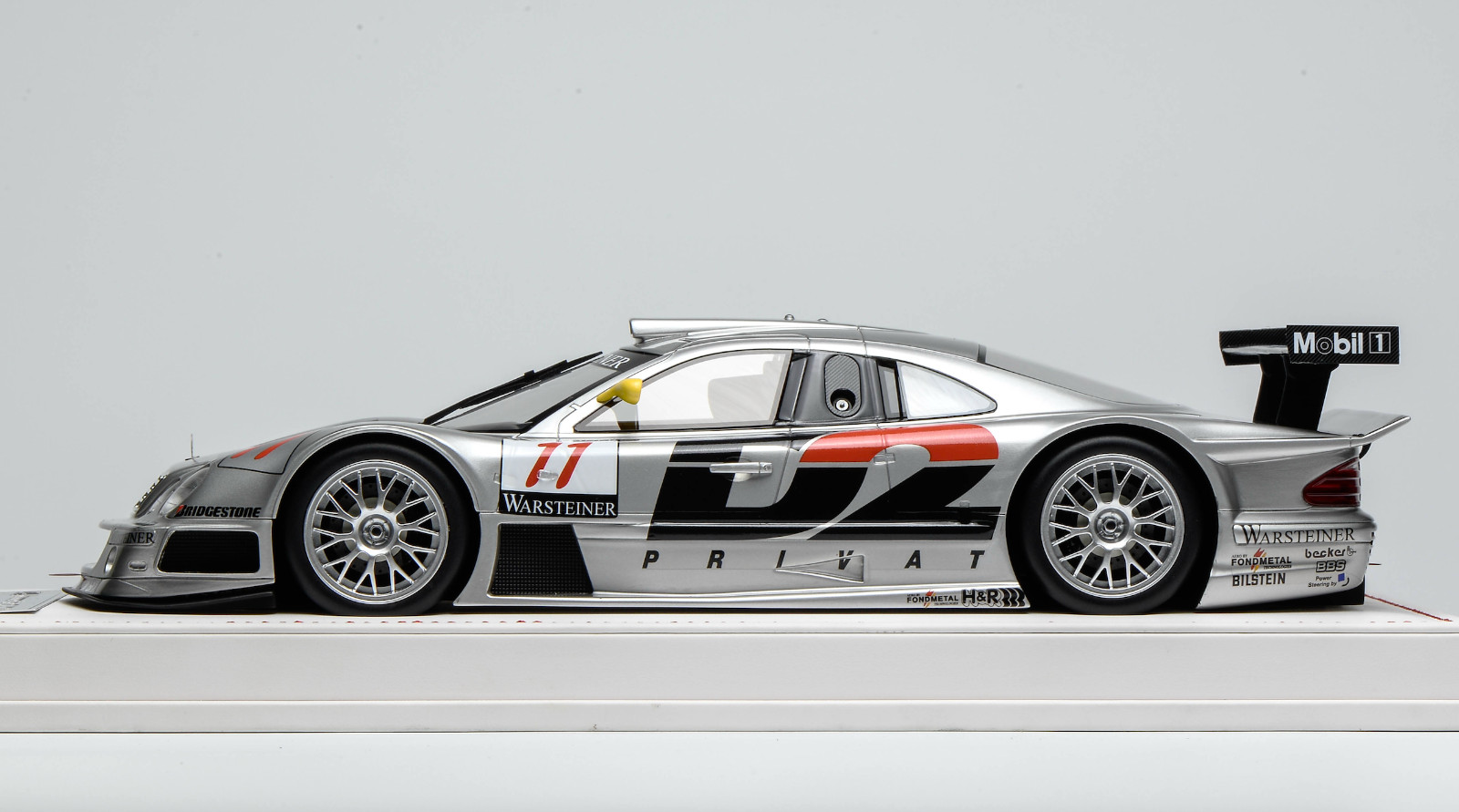 1/18 IVY Models Mercedes CLK GTR from 1997 FIA GT series car #11 leather AB619