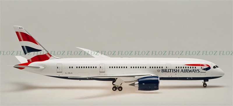 for Inflight for British Airways for Boeing 787-8 G-ZBJA 1:200 plane Pre-built