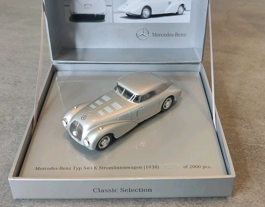 Spark Minimax Mercedes-Benz Typ 540K Stromlinienwagen 1938 1:43 Rare