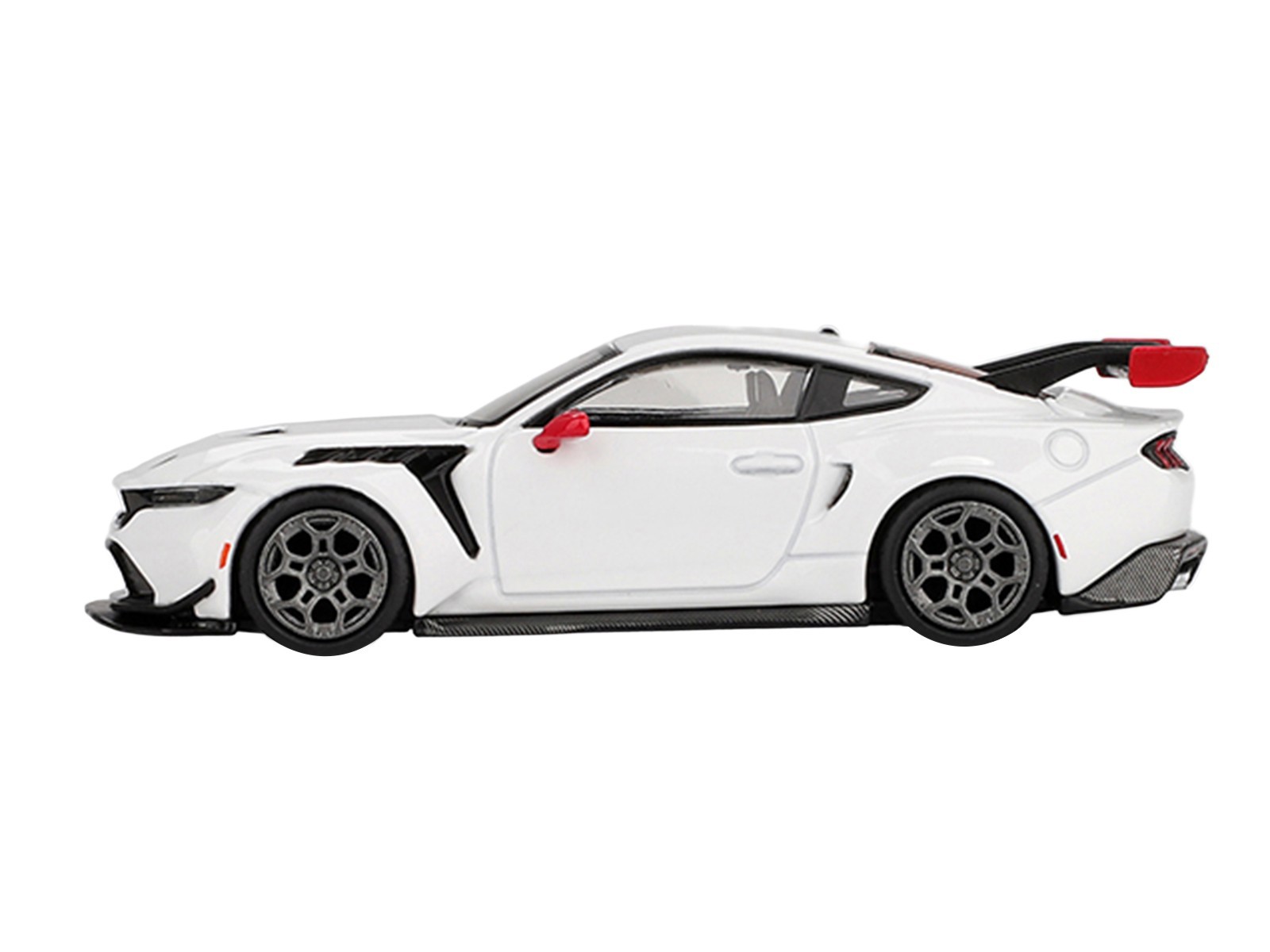 FORD MUSTANG GTD SPIRIT OF AMERICA WHITE 1/64 DIECAST MODEL BY MINI GT MGT01097