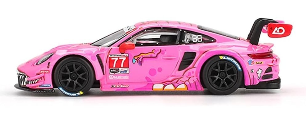 Mini GT 1:64 Porsche 911 GT3 R #77 AO Racing 2024 IMSA Road America MGT01052