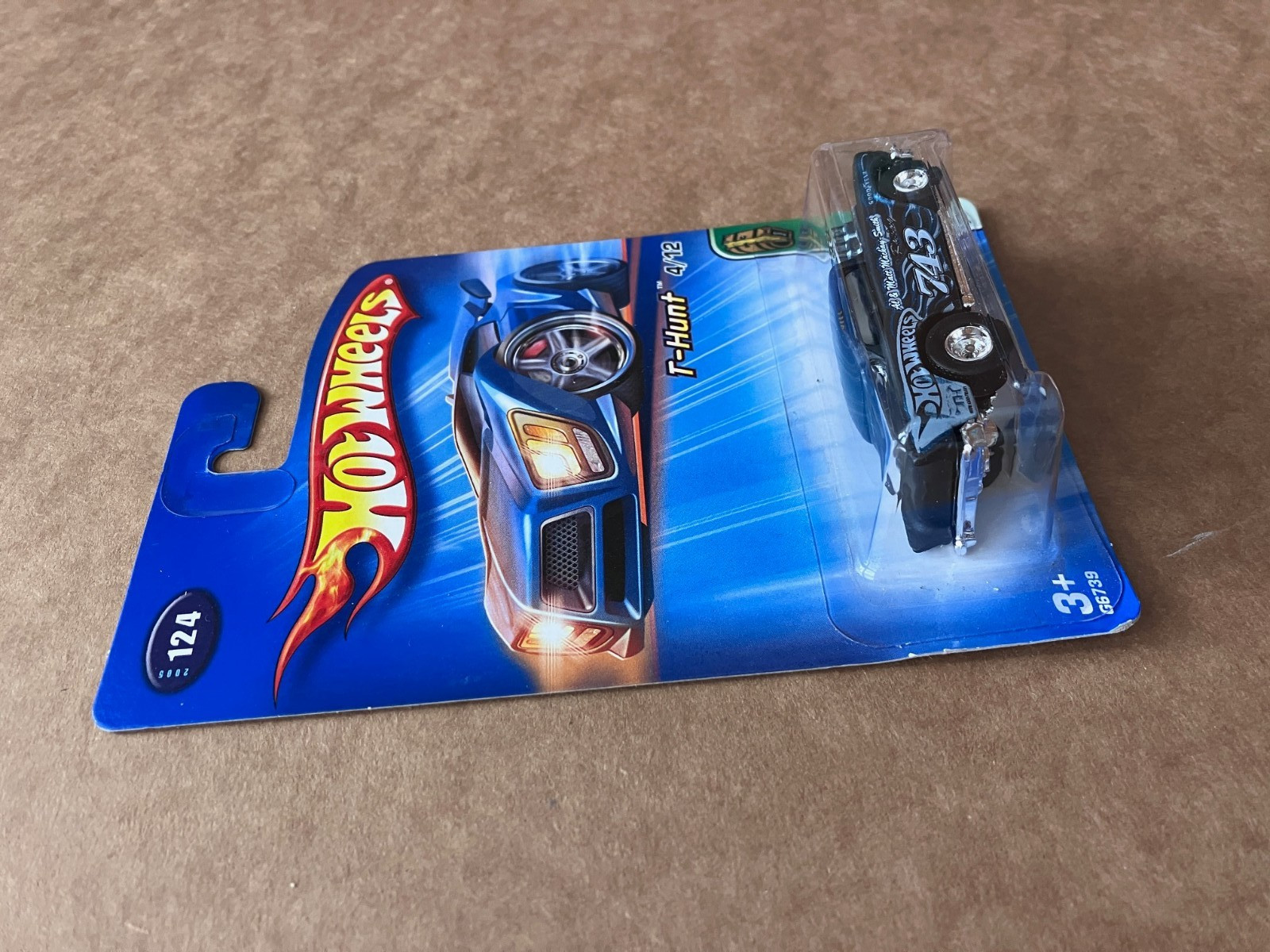 Hot Wheels T-Hunt Treasure Hunt 2005 1957 Chevy 4/12 Black & Blue #124