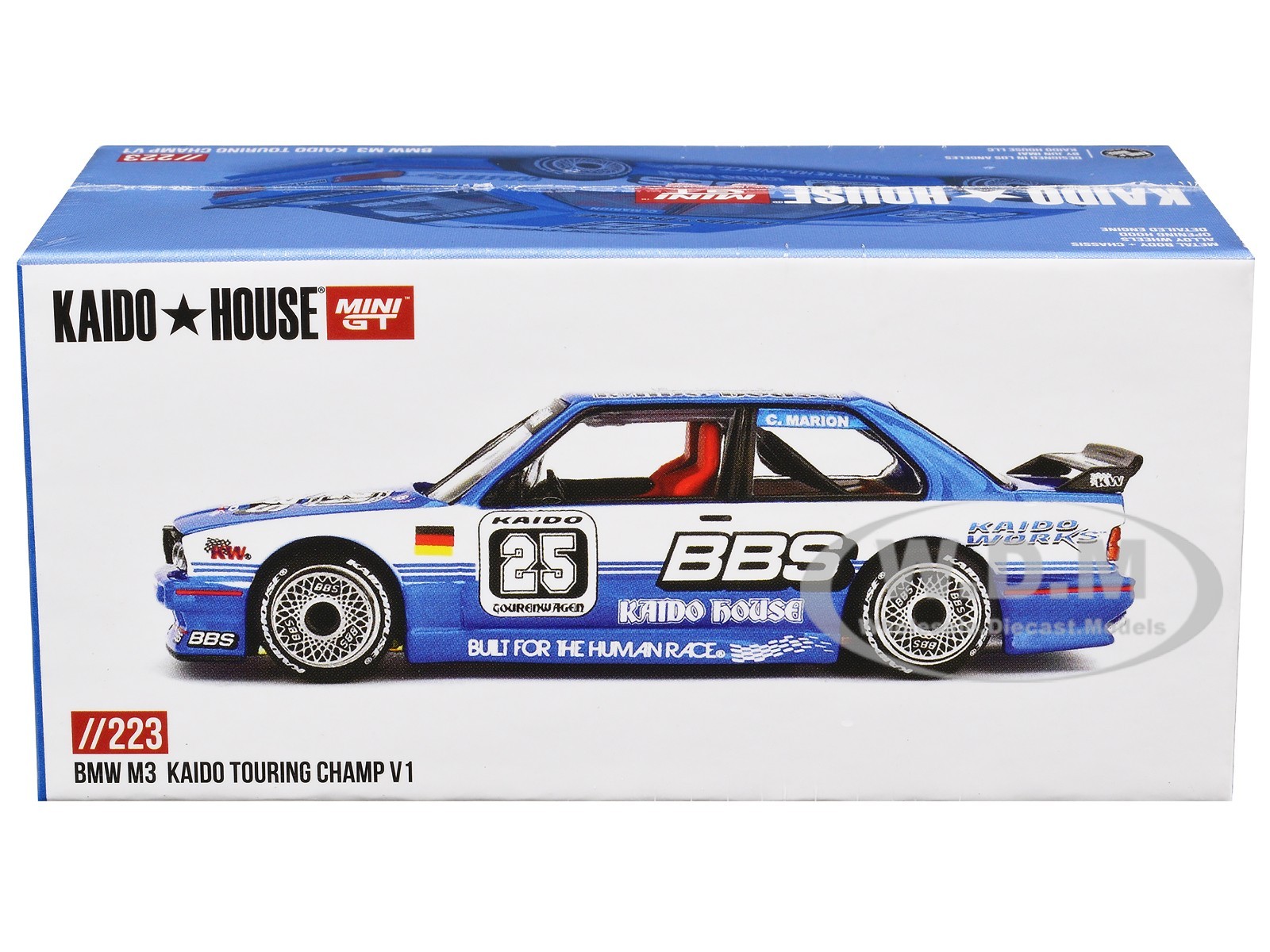 BMW M3 “KAIDO TOURING CHAMP V1” #25 “KAIDO HOUSE” 1/64 DIECAST MINI GT KHMG223