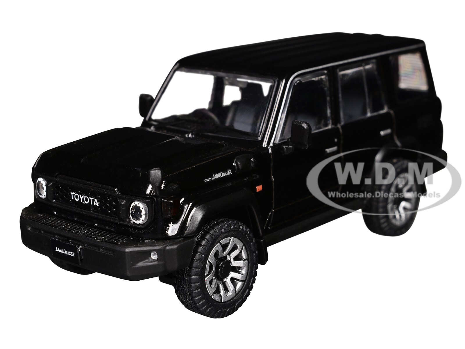 TOYOTA LAND CRUISER (J76) RHD BLACK 1/64 DIECAST MODEL CAR BY GCD KS-081-455