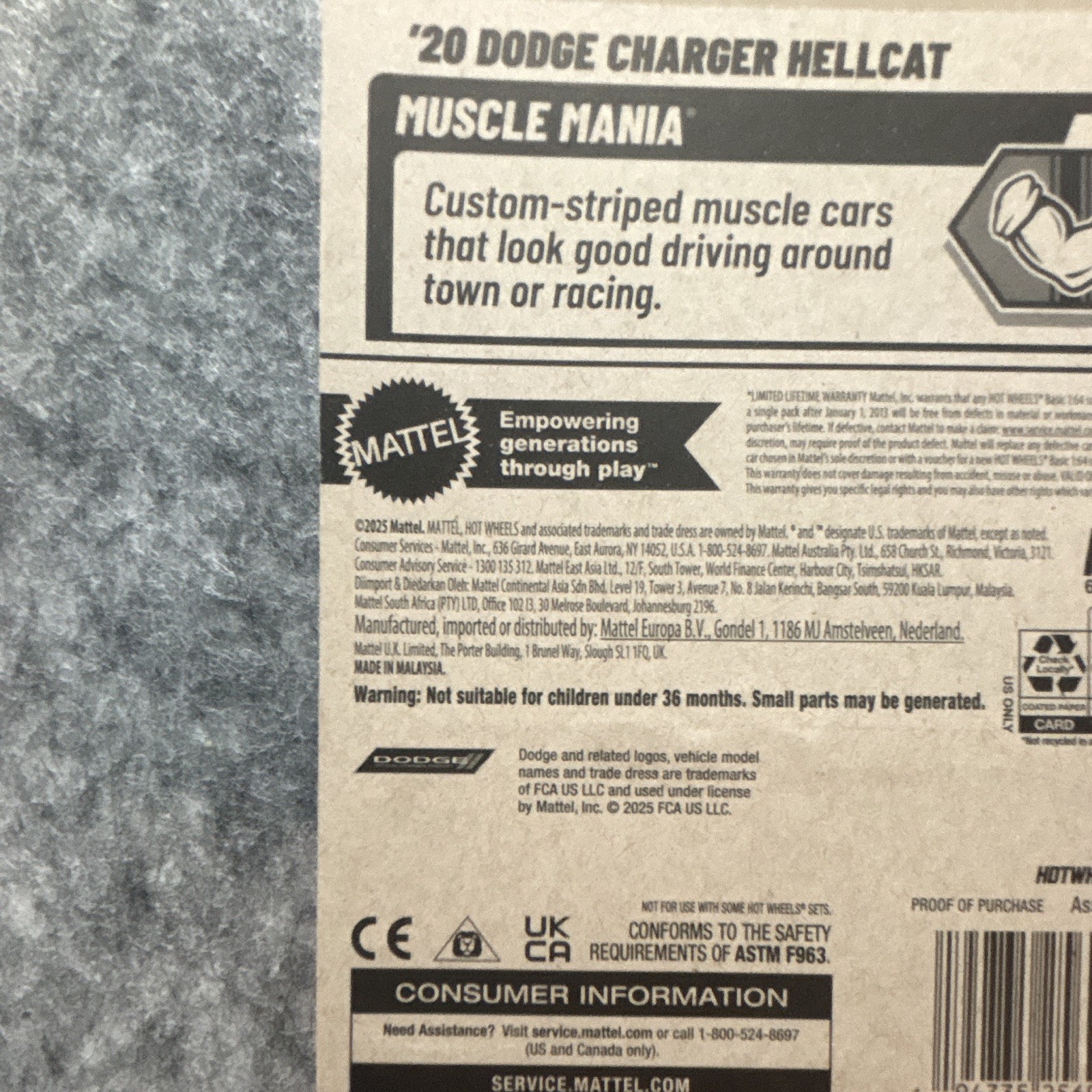 Hot Wheels 1:64 2020 Dodge Charger Hellcat Muscle Mania Pink Diecast Unopened