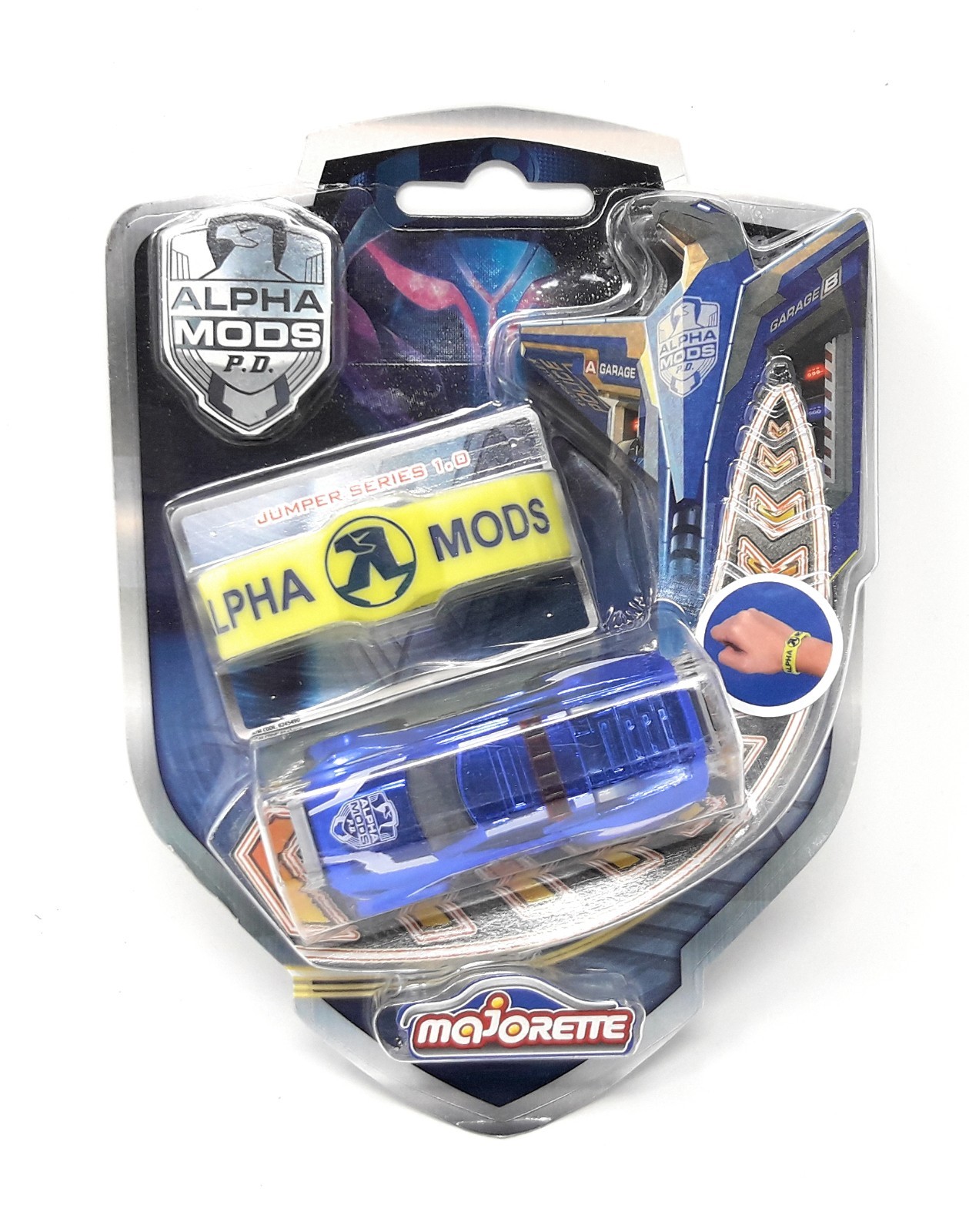 Majorette Model Car metal Alpha Mods Series 1.0 Police Buster Blister about 1/64
