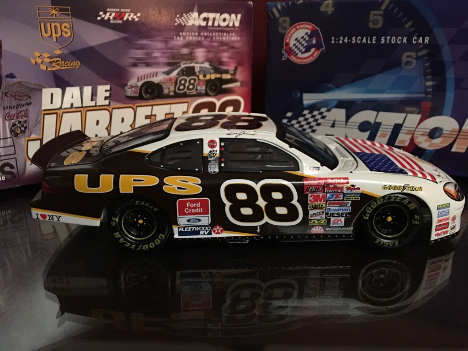 Action #88 Dale Jarrett, Memorial Day paint scheme, 2001 Ford Taurus