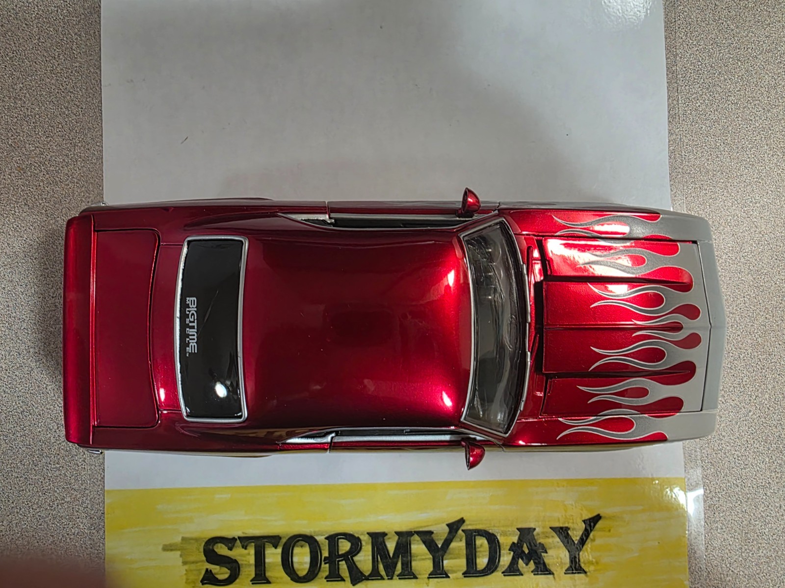 JADA BIGTIME MUSCLE 1969 CAMARO flames ULTRA RARE SCARCE 1/24 metallic red