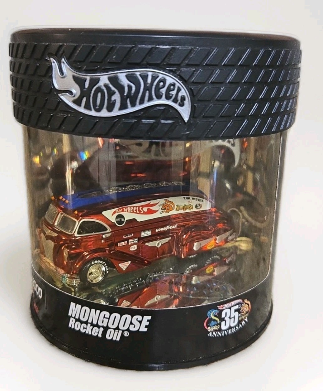 Hot Wheels Oil Can Mongoose Rocket Oil 35th Anniversary new