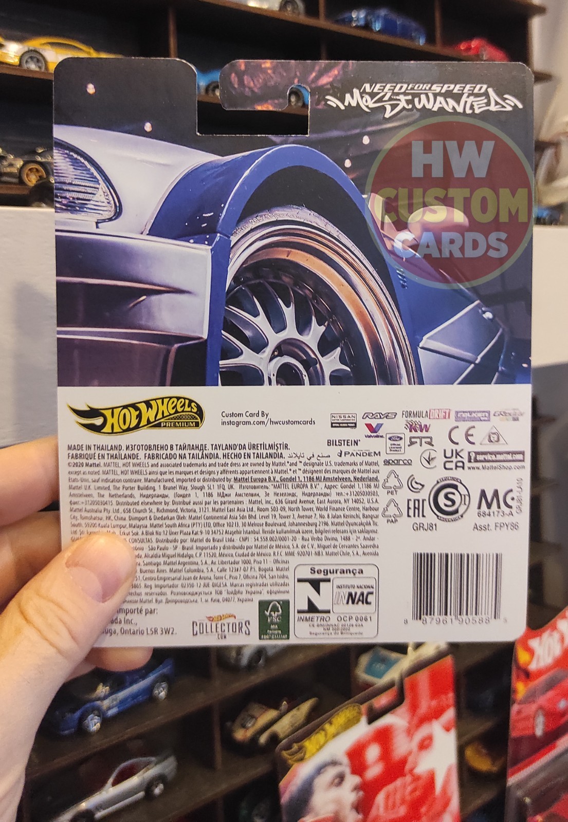 Custom NFS Underground BMW M3 GTR Card | 1:64 Hot Wheels Compatible