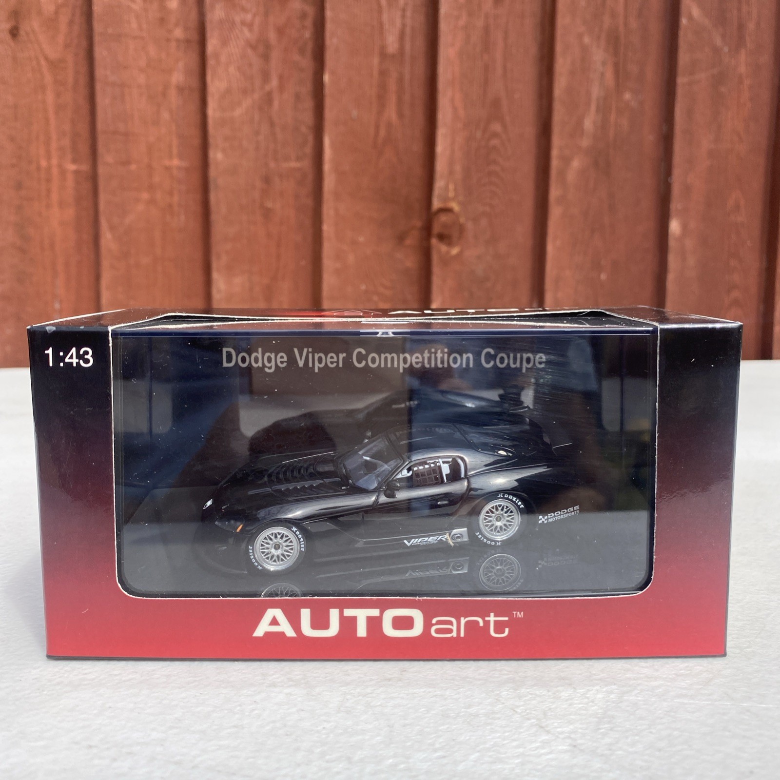 AUTOArt Dodge Viper Competition Coupe 1:43 Scale Black Ref 60421 New Boxed