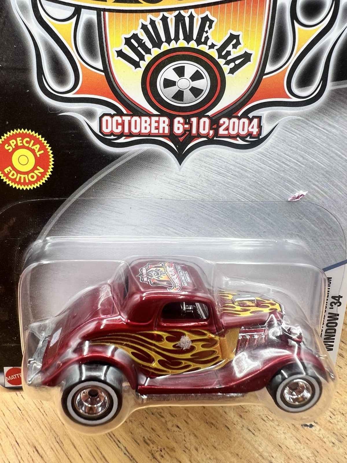 2004 Hot Wheels RED 3 WINDOW 34 Irvine 18th Convention only 1/4000 🛞🛞