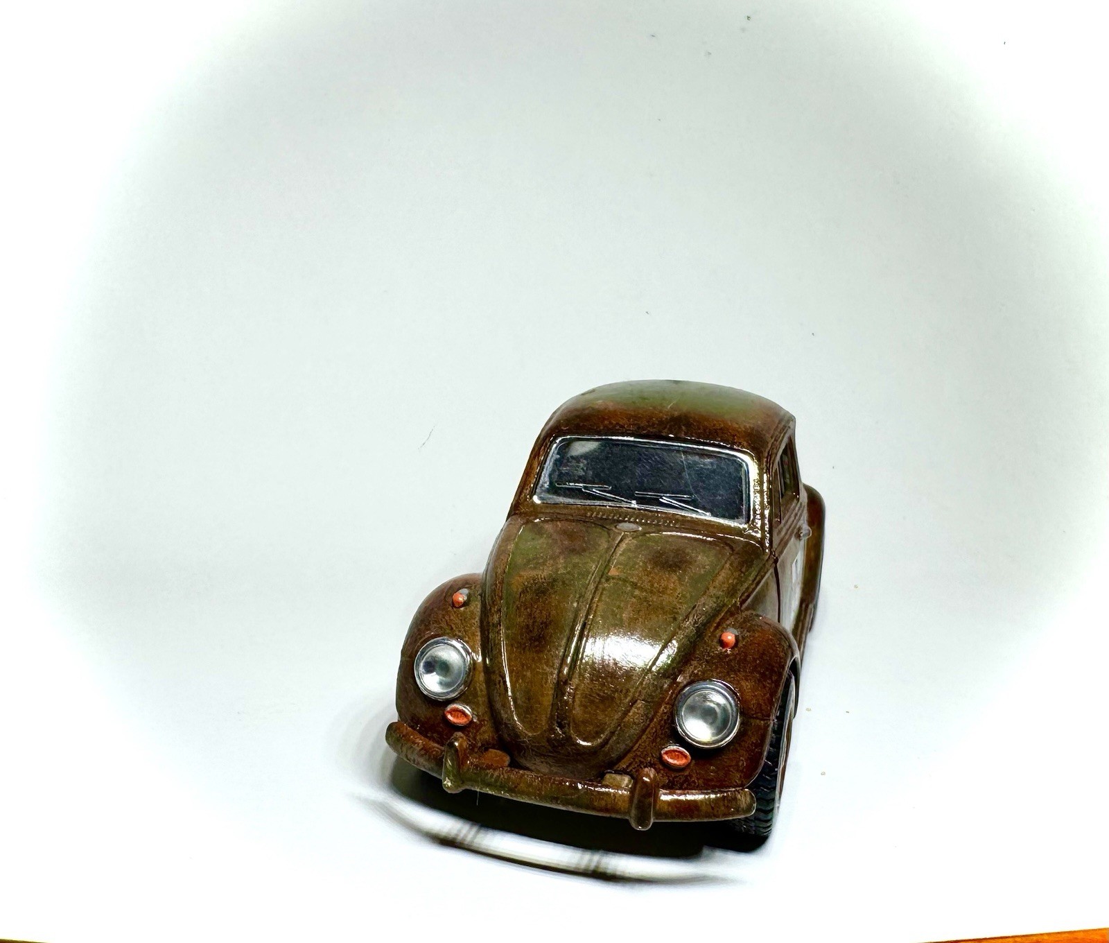 Custom Welly 1/32 Military Medic VW Beetle Hot Wheels Hand Painted Rat Rod