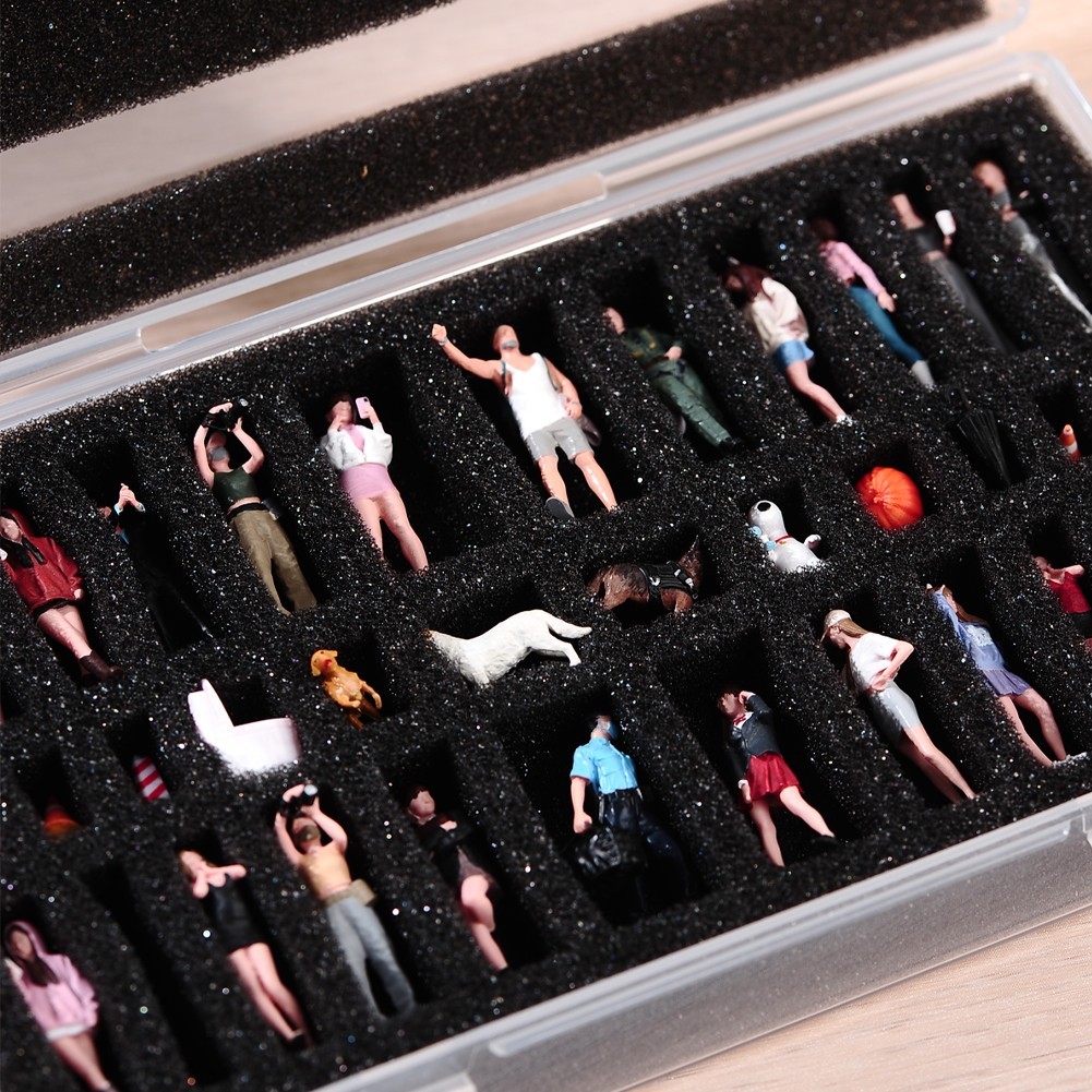 For 1/64 1/87 Miniature DIY Doll Storage Box Scene Prop Action Figure Doll Model