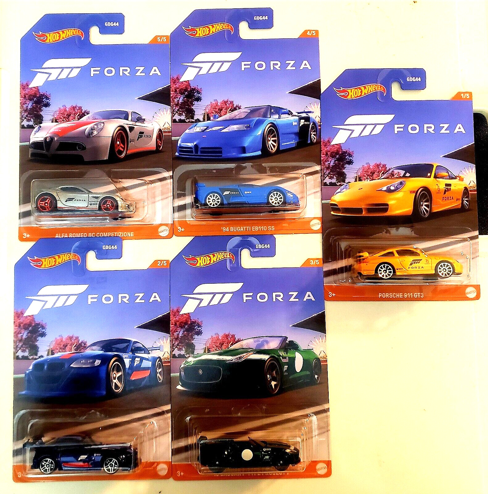2023 Hot Wheels Forza 5 Car Set