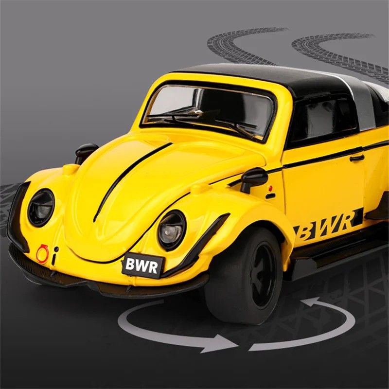 1:32 Beetle Type 1 Alloy Modified Wide Body Sports Car Model Diecasts Metal Clas