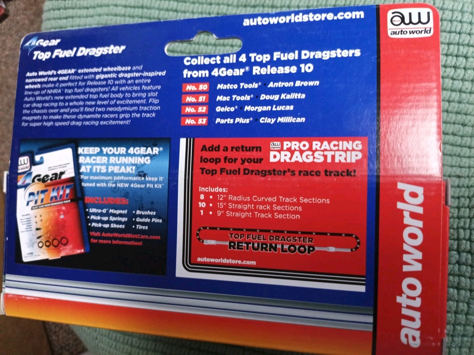 Auto World Top Fuel Dragster Matco Tools Aarons Antron Brown NHRA HO Slot Car