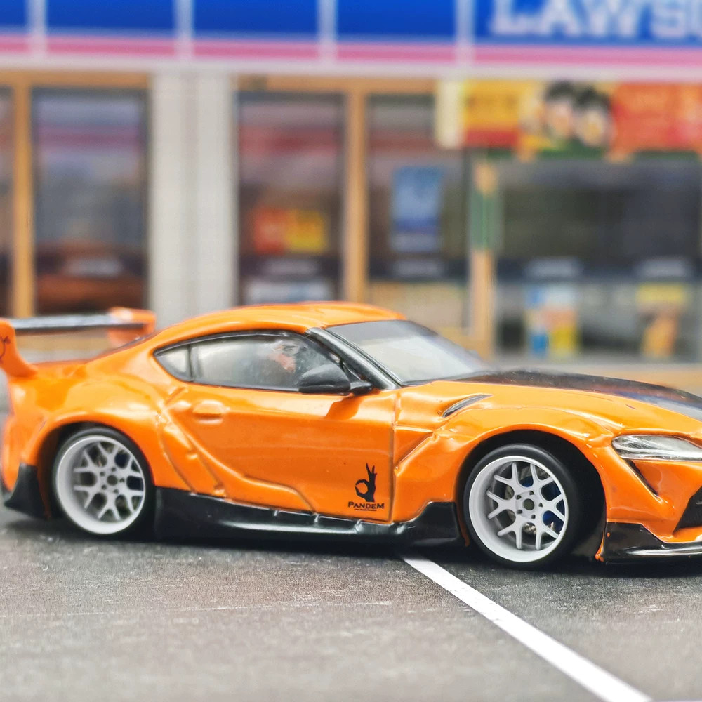 Carlomo 1/64 Diecast Custom Wheels Rubber Tires 9.5mm JDM Tuner Parts MINI GT