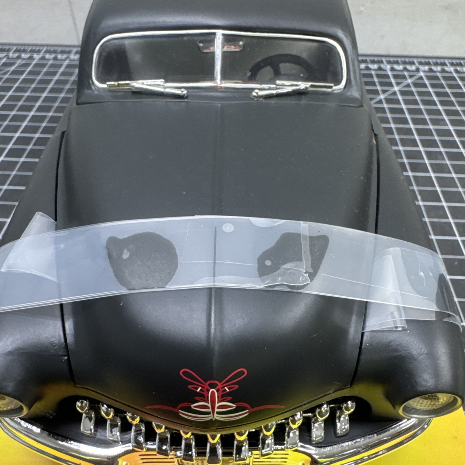 1/18 Diecast 1951 Chopped Mercury, Matt Black, American Muscle (2000) No BOX D3