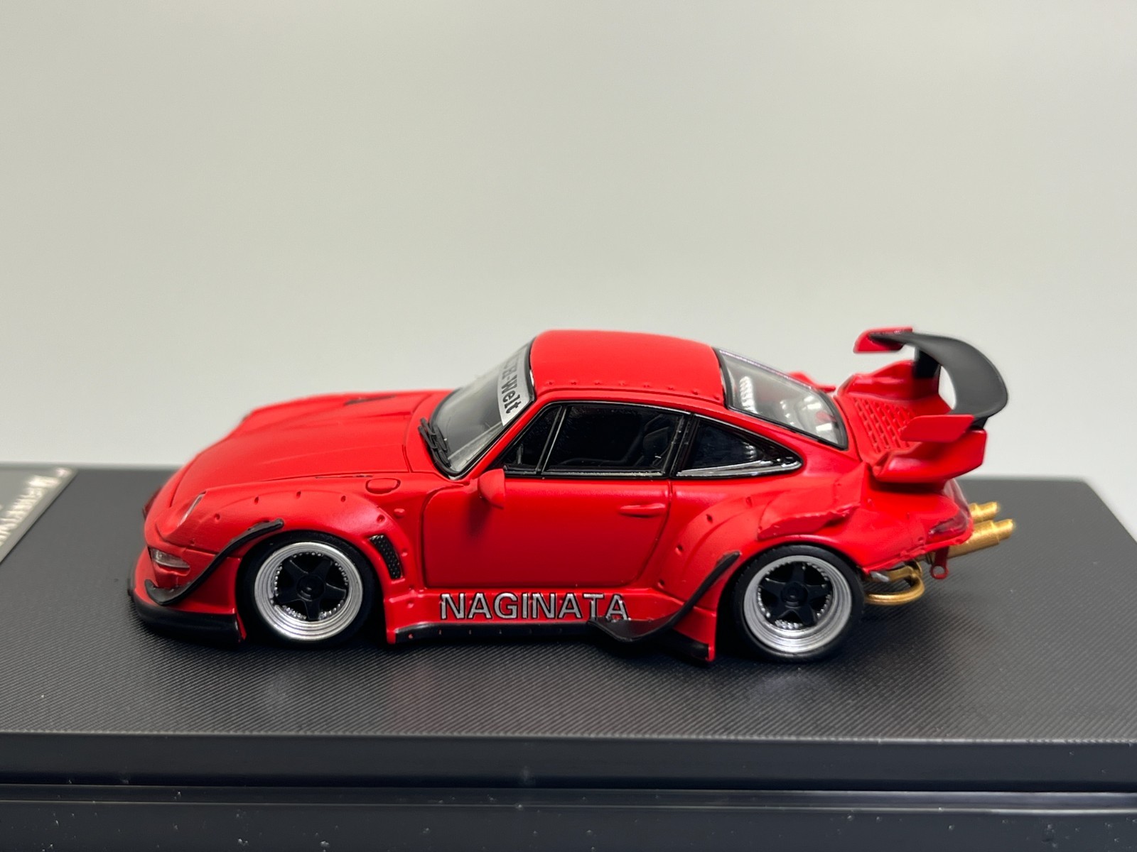 RWB Porsche 911 993 “Naginata” Matte Red Widebody Street Weapon 1/64 scale