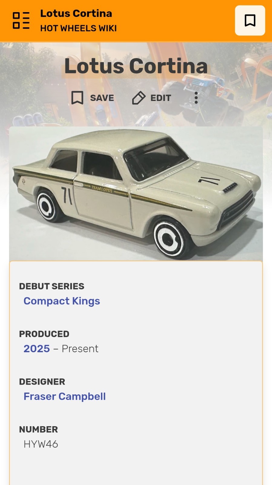 2026 Hot Wheels HW Euro Lotus Cortina Red – Collector Number 67/250 HWEuro 3/10