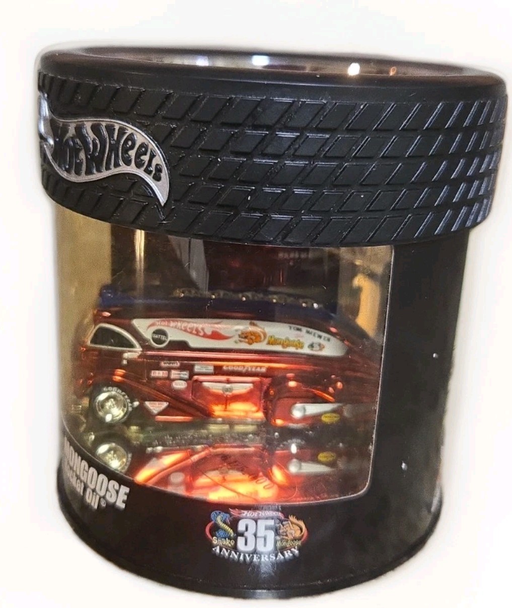 Hot Wheels Oil Can Mongoose Rocket Oil 35th Anniversary new