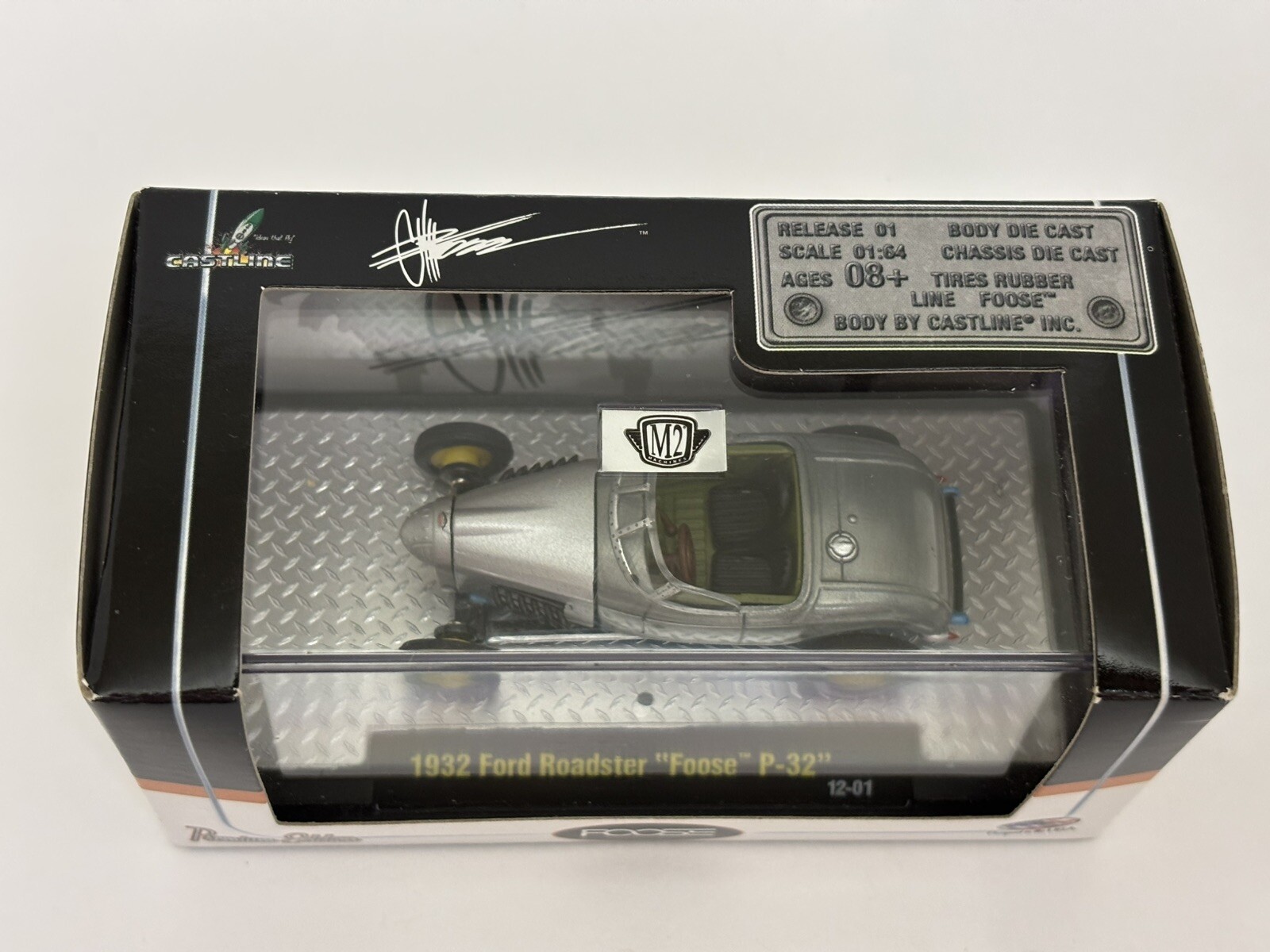 1/64 M2 Machines Foose P-32 1932 Ford Roadster 12-01 RARE DARK INTERIOR RAW BODY