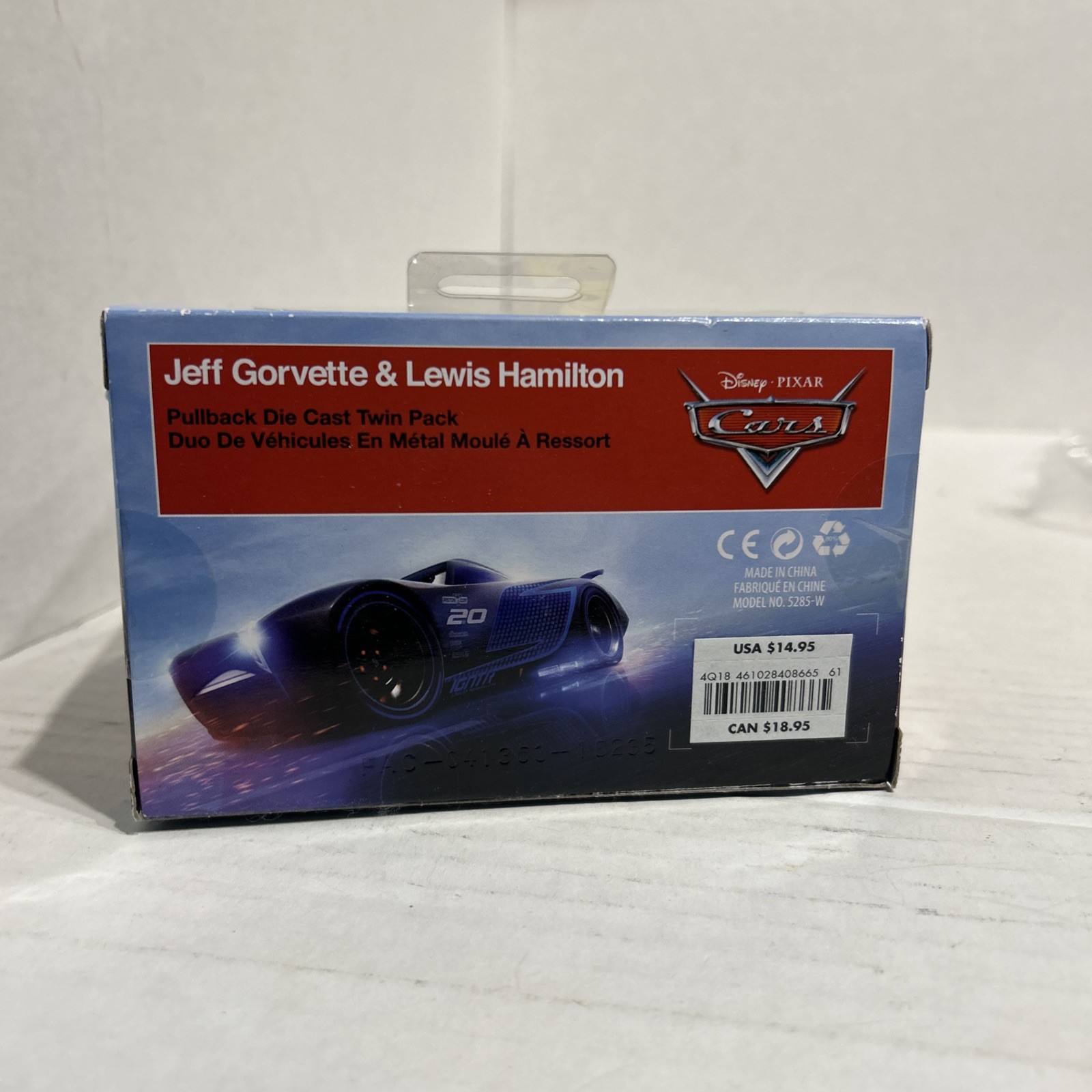 DISNEY STORE CARS JEFF GORVETTE & LEWIS HAMILTON PULLBACK DIE CAST RARE NIB NEW