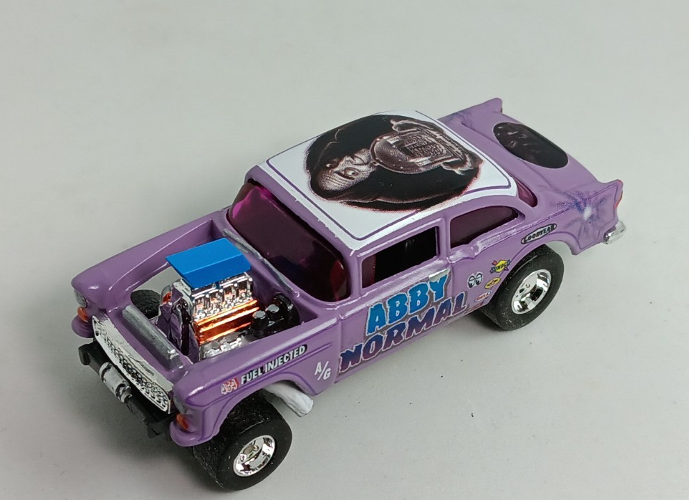 Custom, Hot Wheels ’55 CHEVY BEL AIR GASSER, “ABBY NORMAL”
