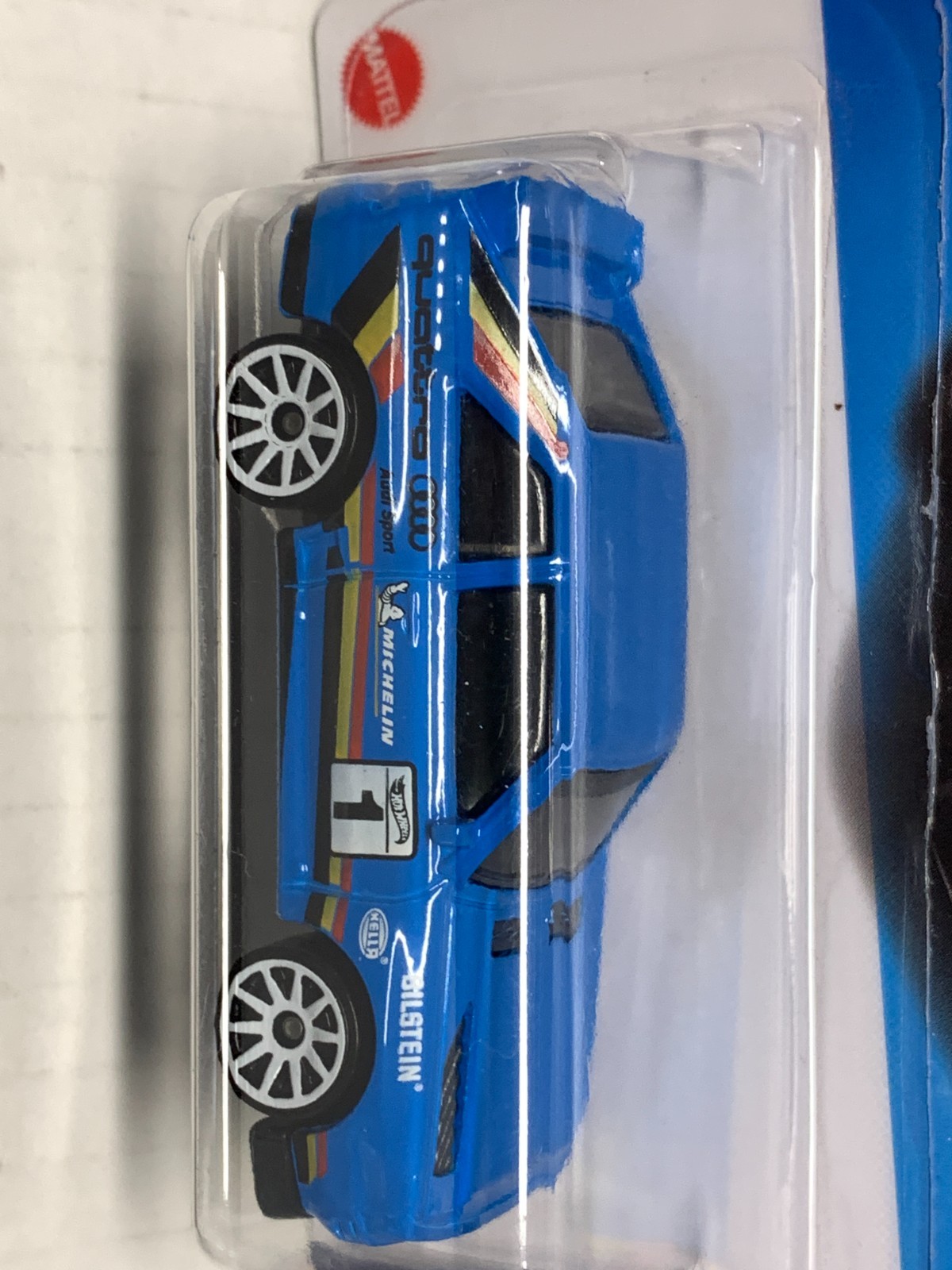 HOT WHEELS 84 AUDI SPORT QUATTRO X2. 2023 ZAMAC & BLUE. ON CARD