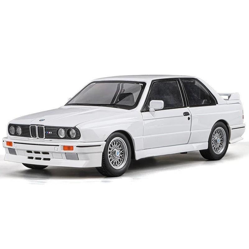 1:24 BMW M3 E30 1988 Mpower Alloy Diecast Sound & Light Car Model Toy Gift NEW