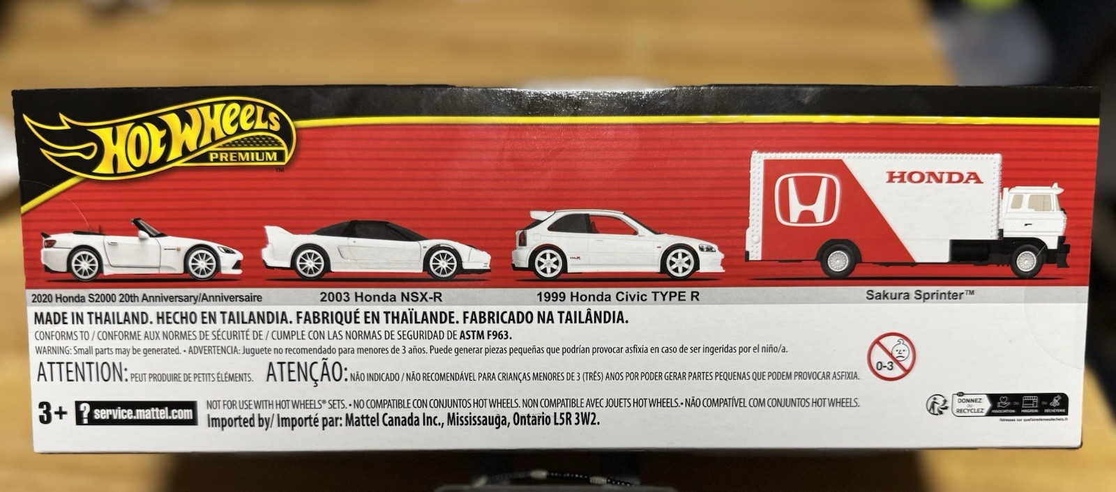 Hot Wheels 2025 Premium Collector Diorama Honda Set Civic Type-R, NSX-R, S2000
