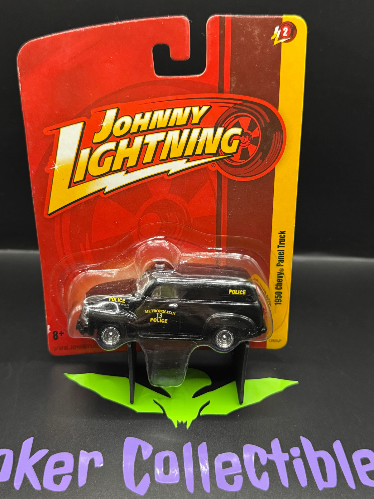 Johnny Lightning Short Card Metropolitan Police 1950 Chevy Panel Truck Release 2