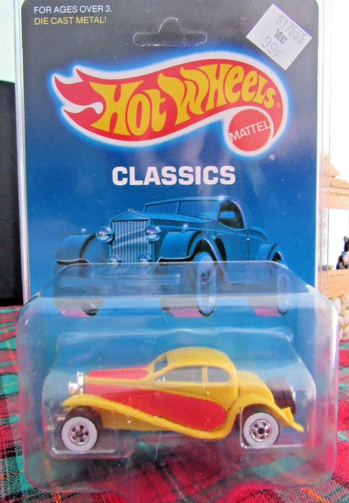 1988 Hot Wheels ’37 Bugatti on Classic card with white walls. Item # 2526.