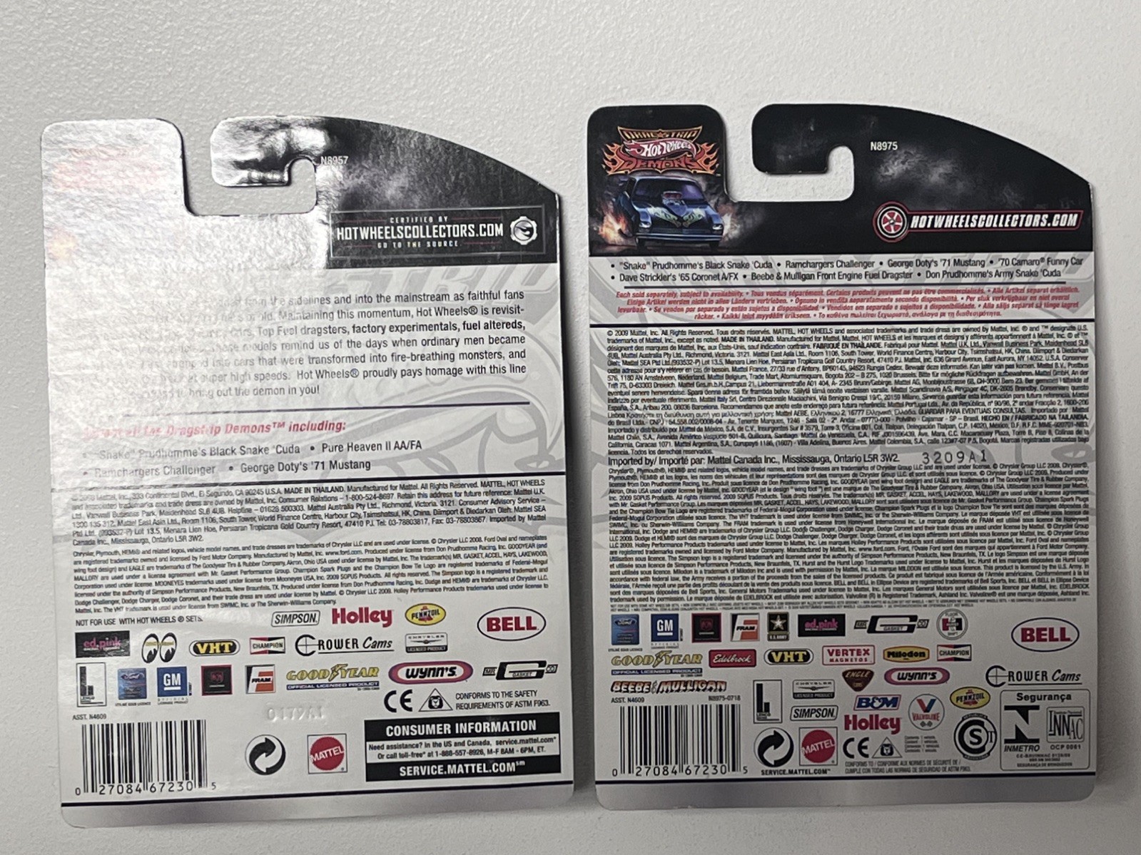 Hot Wheels Premium Drag Strip Demons Prudhomme Army Snake & Black Snake!