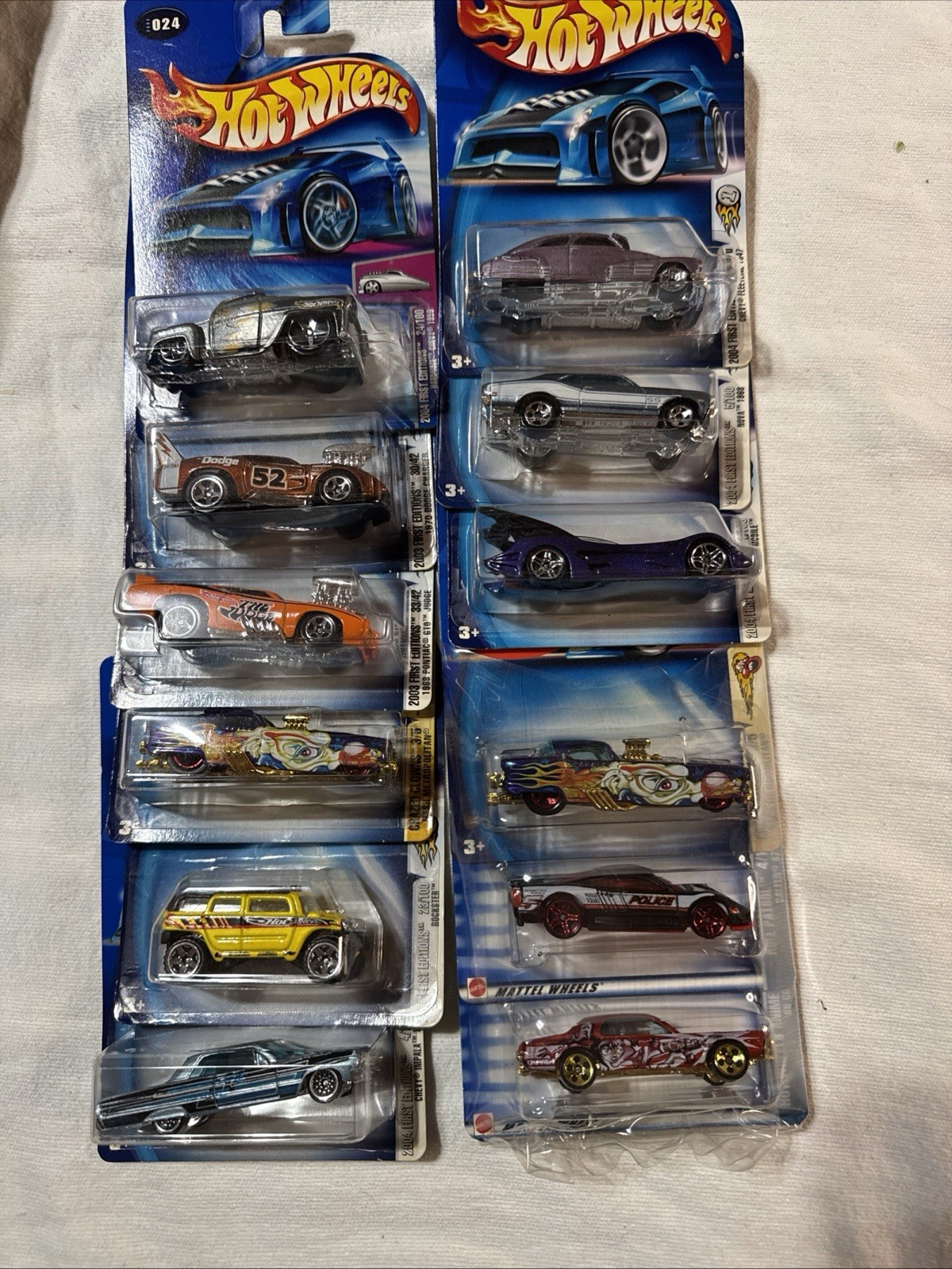 Hot Wheels Lot (12+ Cars) – New in Package – Muscle Cars & Customs