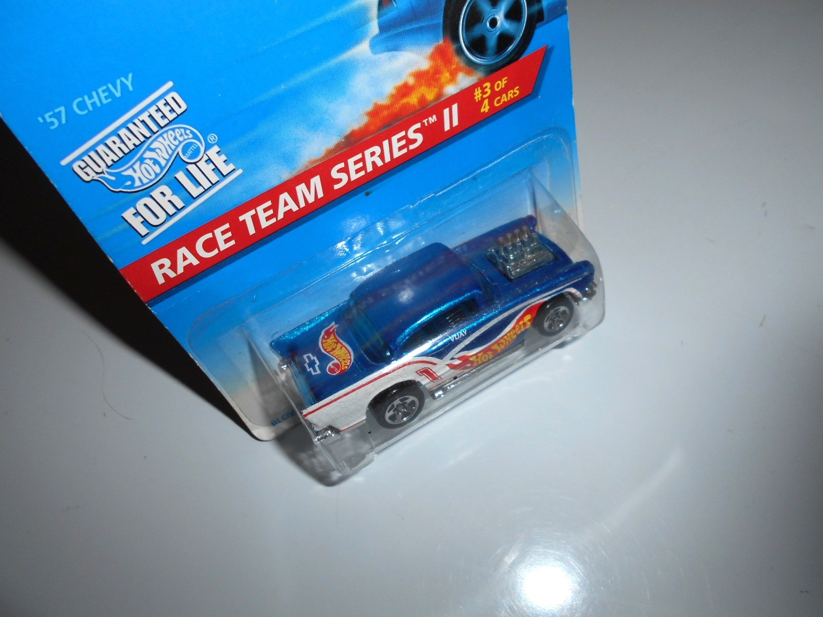57 Chevy Mattel Hot Wheels 1995 diecast car Race Team Series II new