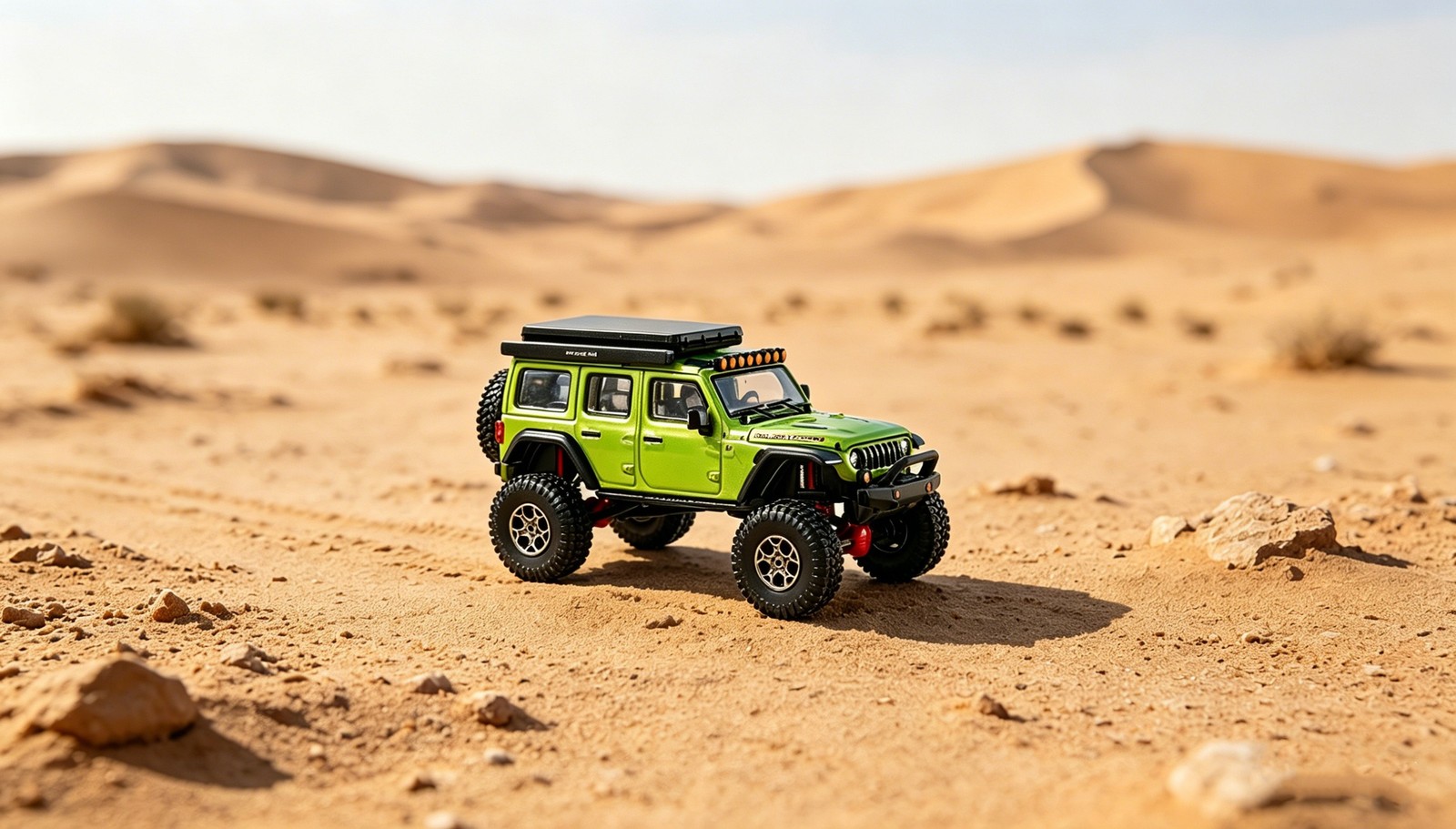 GCD Wrangler 4×4 Offroad Diorama Car Roof Tent Suspensions Toy Box IN STOCK 1/64