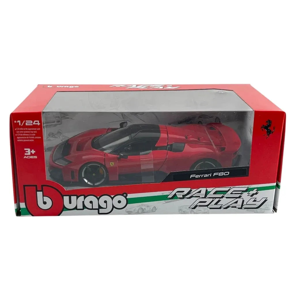 1:24 Ferrari F80 2024 — Rosso Corsa Red — Bburago