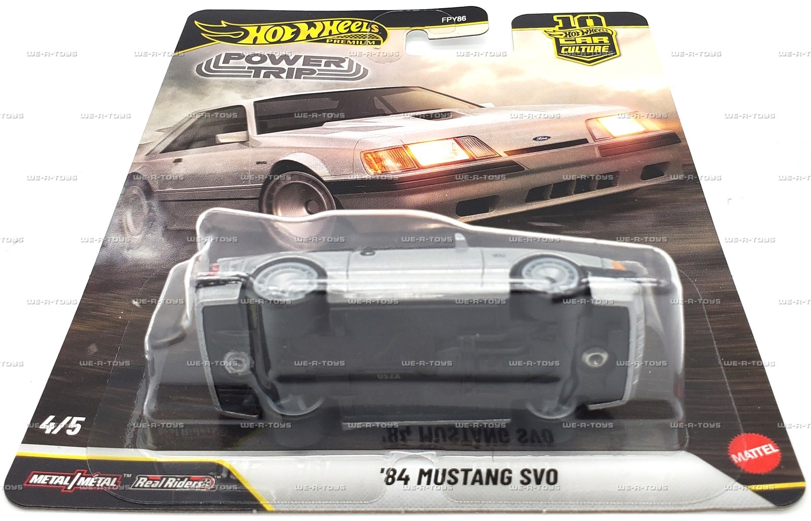 Hot Wheels Premium Power Trip 84 Mustang SVO #14/5 Car Culture FPY86 1/64 Mattel