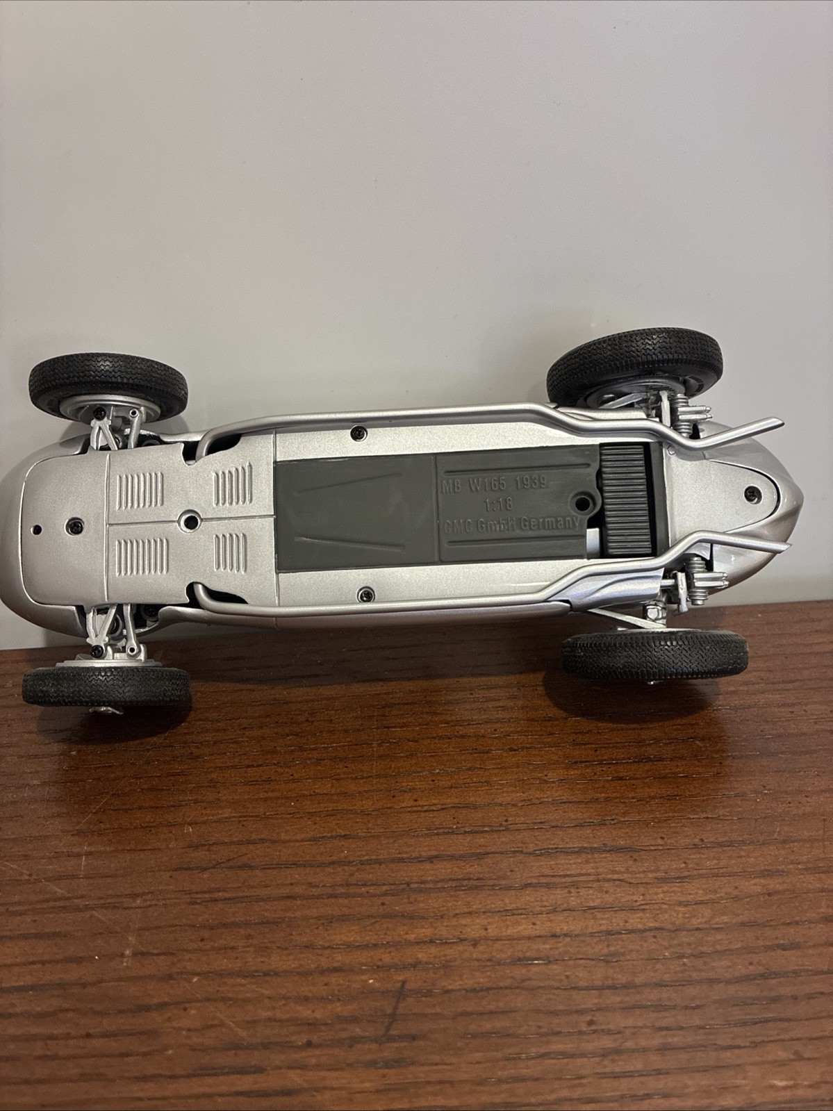 CMC 1/18 Scale Diecast M-018 – Mercedes-Benz W165 1939 Tripolis – Silver