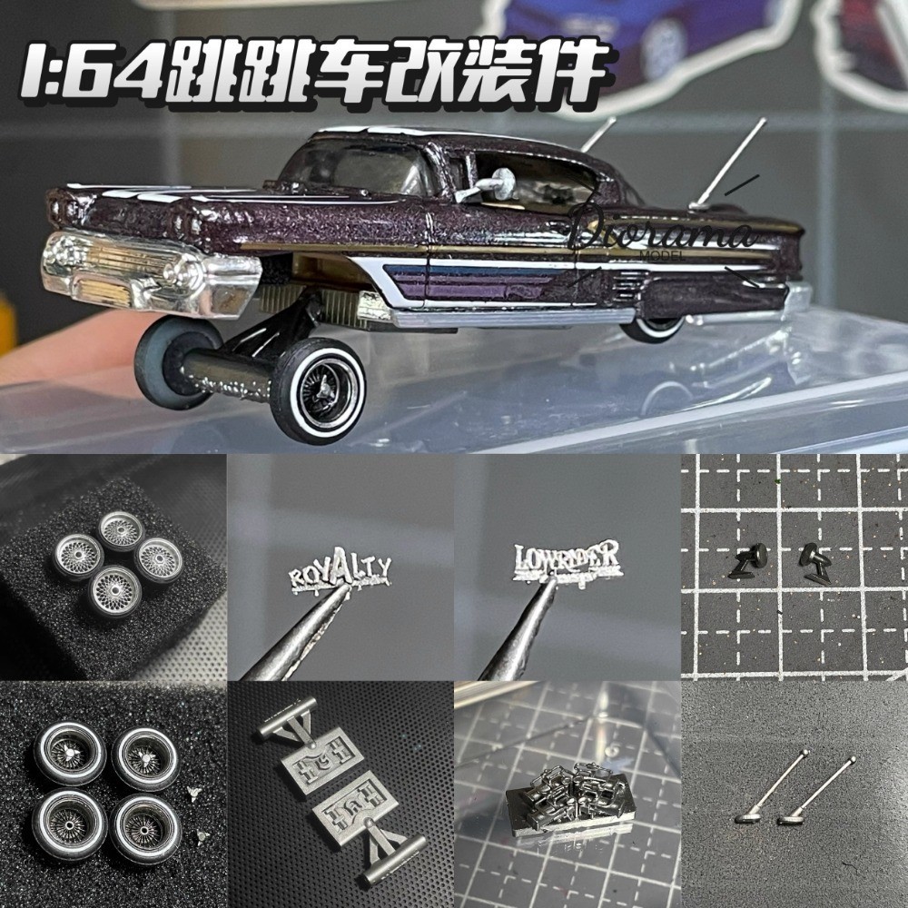 1:64 Diorama Car Modification Parts Repair Props for Lowrider Diecast Model Car