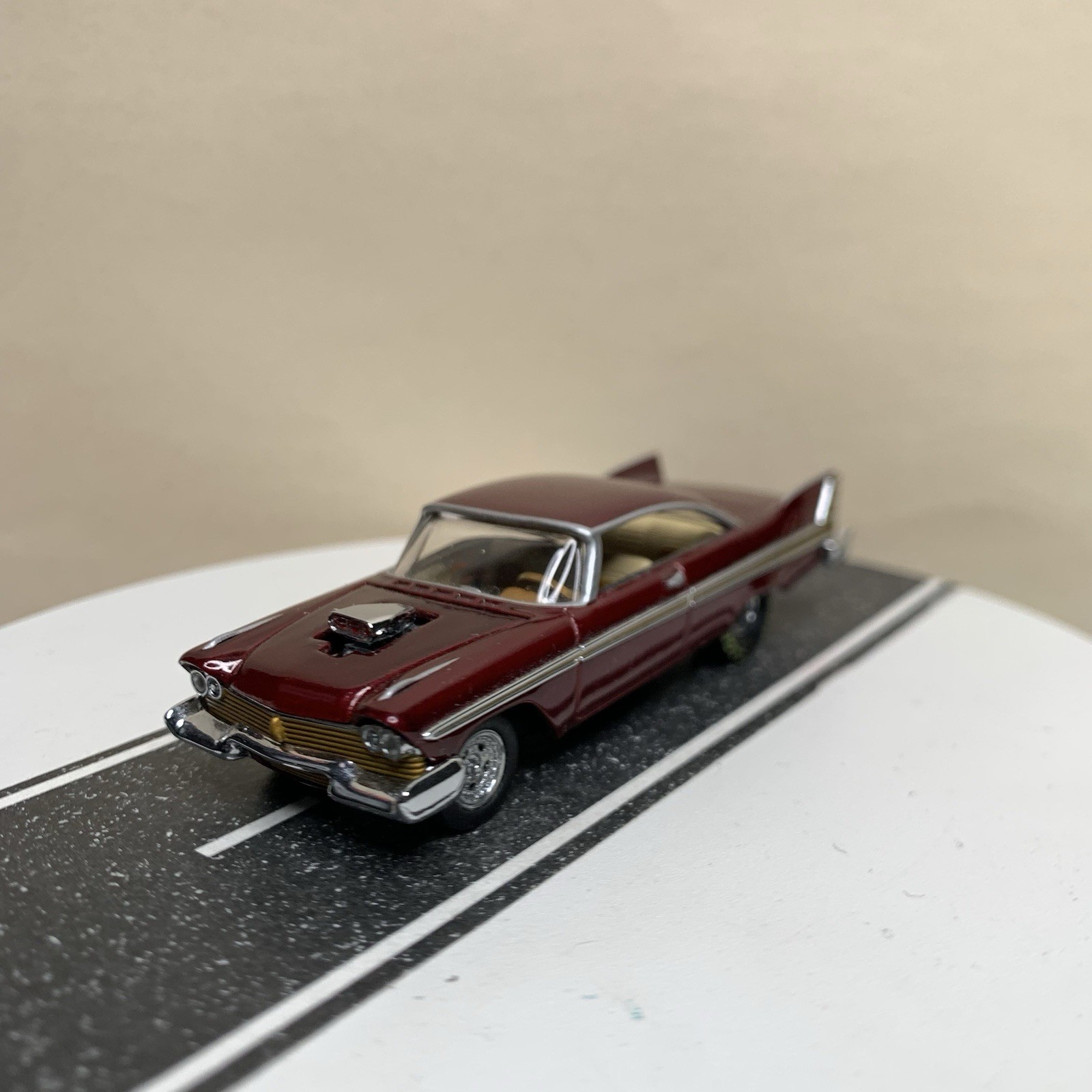 Hot Wheels 100% Collectibles 1957 Plymouth Fury Dragster Dark Red/Gold 1:64 NM