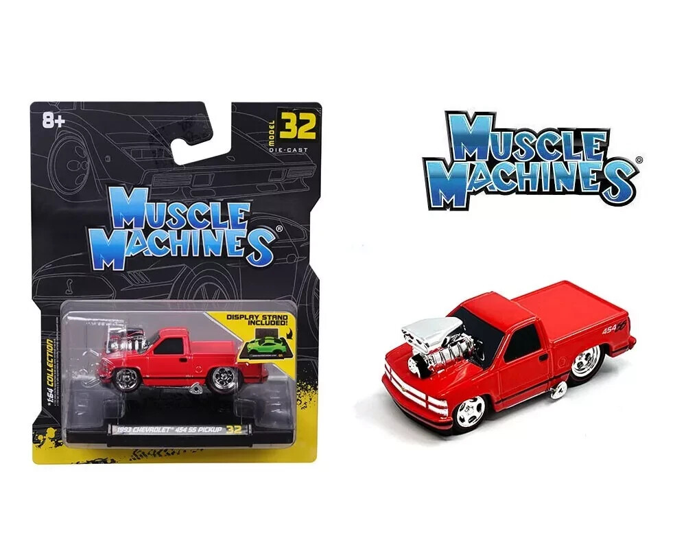 MUSCLE MACHINES – RED – 1993 CHEVROLET 454 SS PICKUP