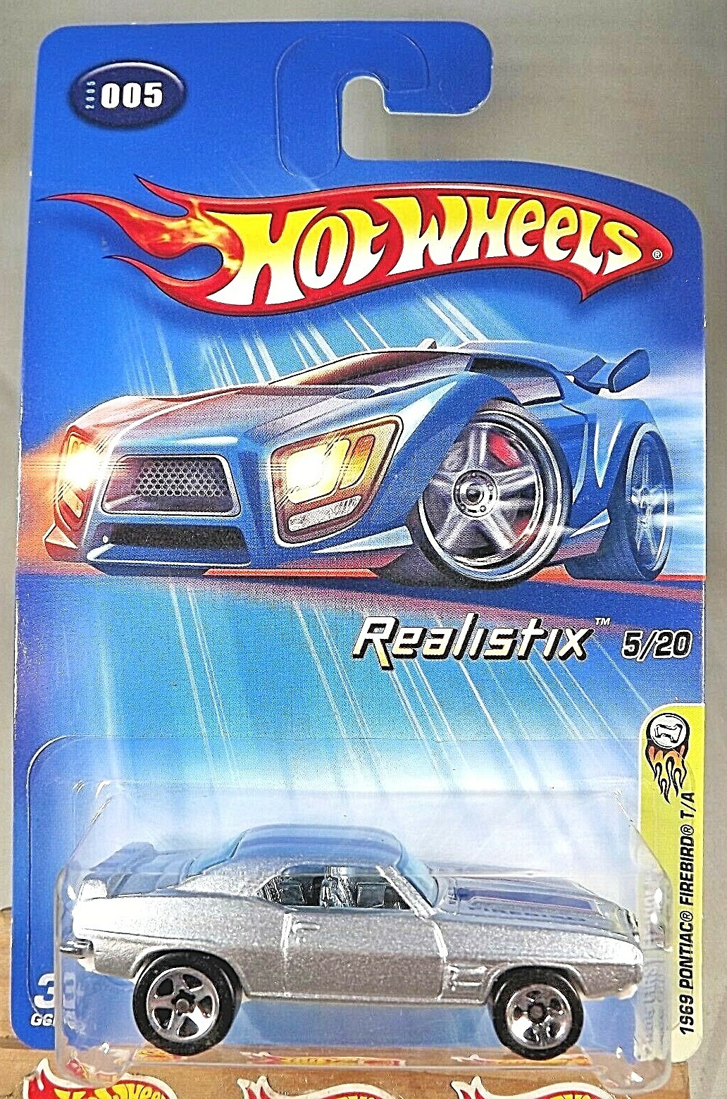 2005 Hot Wheels Kmart #5 First Editions 5/20 1969 PONTIAC FIREBIRD T/A Silver