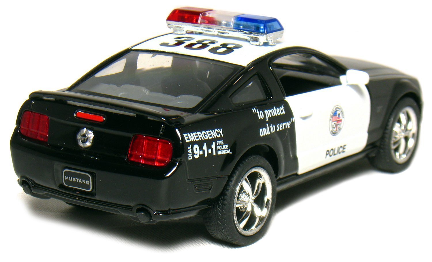 New 5″ Kinsmart 2006 Ford Mustang GT Police Car Diecast Model Toy Cop 1:38