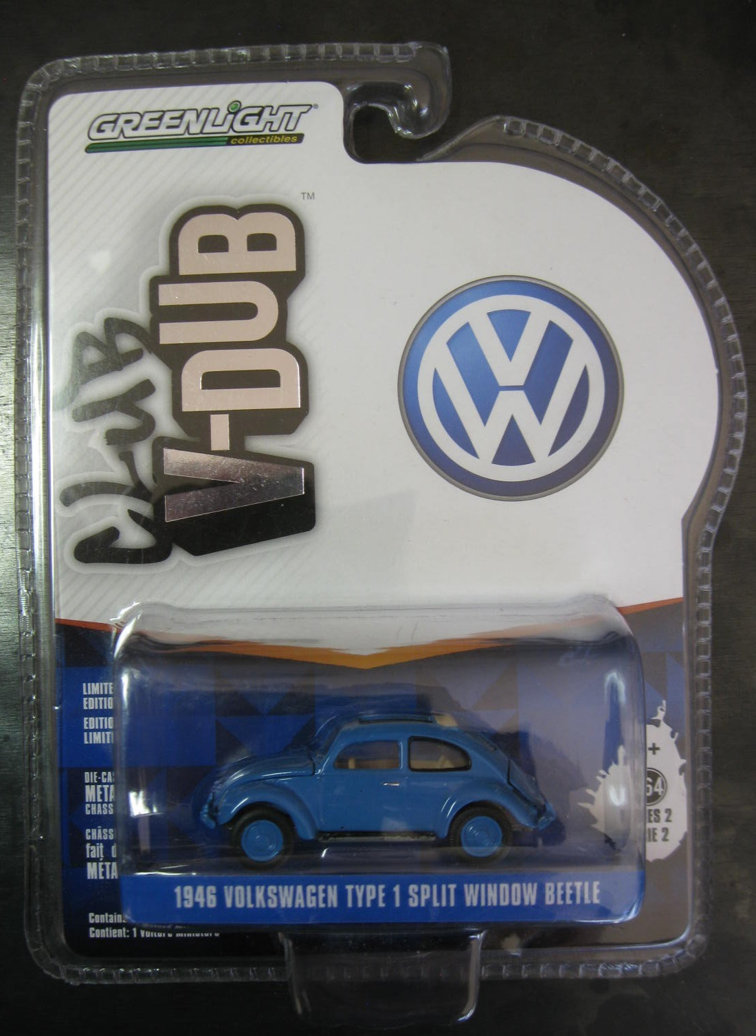 Blue 1946 Volkswagen Type 1 Split Window Beetle VW 1947 1948 1949 1950 1951 1952