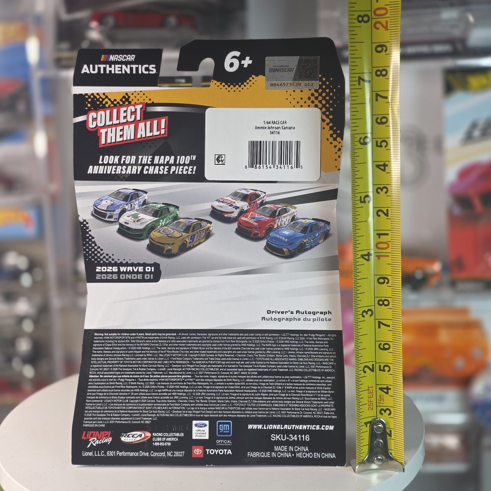 NASCAR Authentics Jimmie Johnson #84 2026 Wave 01 Die-Cast Car 1/64