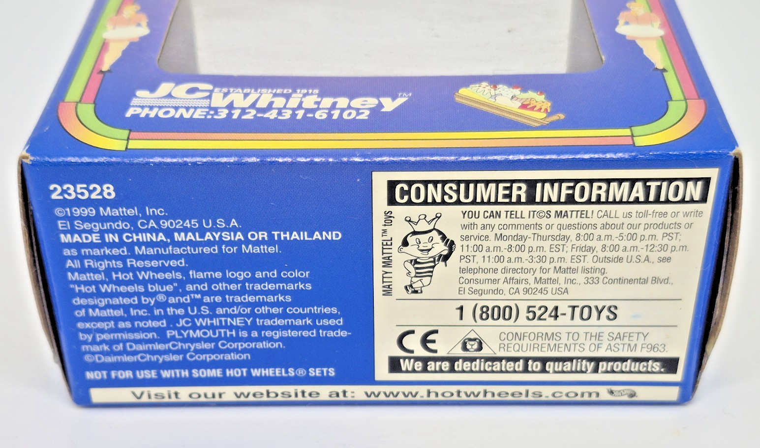 Hot Wheels 1999 JC Whitney ’70 Plymouth Roadrunner Exclusive Special Edition Car